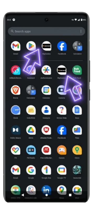 Winomania APK login